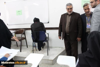 بازدید مدیرکل آموزش و پرورش استان خوزستان از برگزاری آزمون اصلح مهارت آموزان ماده ۲۸ در پردیس حضرت فاطمه الزهرا(س) اهواز