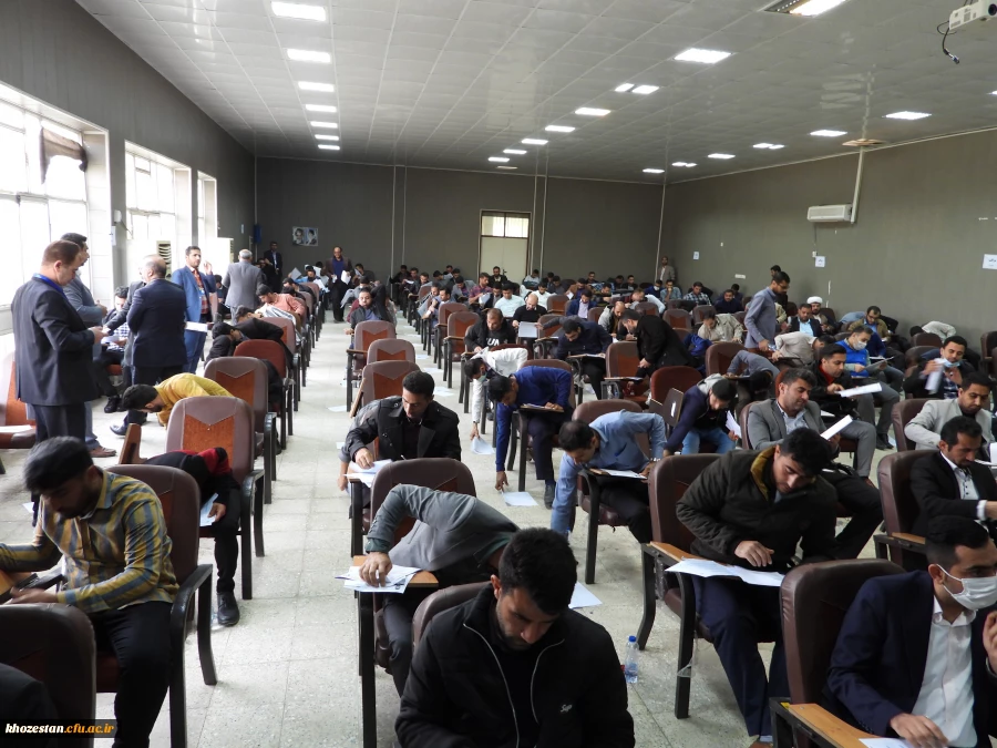 آزمون صلاحیت های حرفه ای مهارت آموزان ماده28 استخدامی سال 1400 آموزش و پرورش در دانشگاه فرهنگیان استان خوزستان برگزار گردید 3
