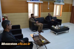 آقای دکتر صالحی سرپرست مدیریت امور پردیس های استان خوزستان میزبان آقای کعب عمیر ریاست دیوان محاسبات استان 2