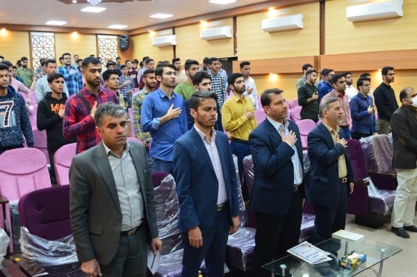 جلسه توجیهی هسته گزینش اداره کل آموزش و پرورش استان خوزستان با دانشجویان ورودی سال 1401 پردیس حضرت رسول اکرم (ص)برگزار گردید 2