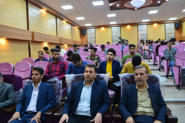 جلسه توجیهی هسته گزینش اداره کل آموزش و پرورش استان خوزستان با دانشجویان ورودی سال 1401 پردیس حضرت رسول اکرم (ص)برگزار گردید 2