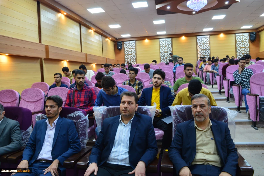 جلسه توجیهی هسته گزینش اداره کل آموزش و پرورش استان خوزستان با دانشجویان ورودی سال 1401 پردیس حضرت رسول اکرم (ص)برگزار گردید 2