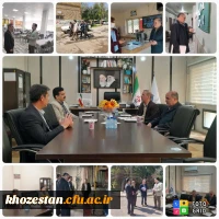 بازدید میدانی دکتر صالحی ( مدیریت پردیس های استان خوزستان ) و آقای رضایی زاد ( مسئول حراست پردیس های استان خوزستان ) از دانشگاه فرهنگیان واحدامام رضا(ع) اندیمشک 2