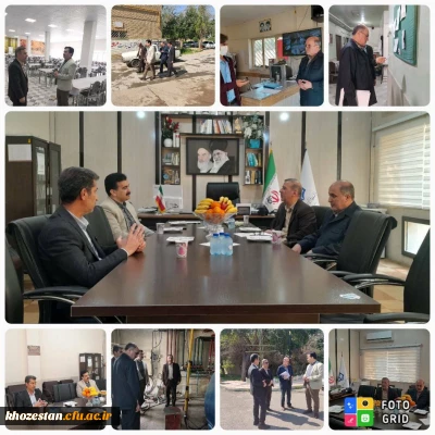 بازدید میدانی دکتر صالحی ( مدیریت پردیس های استان خوزستان ) و آقای رضایی زاد ( مسئول حراست پردیس های استان خوزستان ) از دانشگاه فرهنگیان واحدامام رضا(ع) اندیمشک