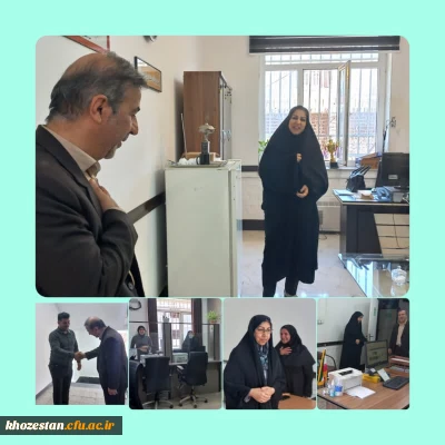 دیدار سرپرست مدیریت امور پردیس های استان خوزستان به مناسبت آغازسال نو با کارکنان پردیس های فاطمه الزهرا(س)ورسول اکرم (ص)