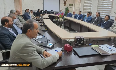 دیدارصمیمانه سرپرست مدیریت دانشگاه فرهنگیان خوزستان بااساتیدعضوهیئت علمی ومامورین آموزشی