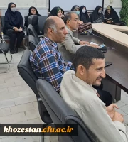 دیدارصمیمانه سرپرست مدیریت دانشگاه فرهنگیان خوزستان بااساتیدعضوهیئت علمی ومامورین آموزشی 6