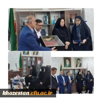 حضور رئیس کمیته امداد شرق اهواز در پردیس حضرت فاطمه الزهرا(س) اهواز