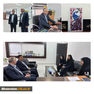 بازدید ناظر کشوری طرح سنجش عملکرد فرهنگی از دانشگاه فرهنگیان_ پردیس حضرت فاطمه الزهرا(س) اهواز