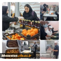 توزیع و طبخ غذا با منو ویژه به مناسبت گرامیداشت هفته سرآمدی آموزش در بین دانشجو معلمان پردیس حضرت فاطمه الزهرا(س) اهواز