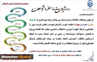 ارزشیابی اساتید از منظر دانشجو معلمان