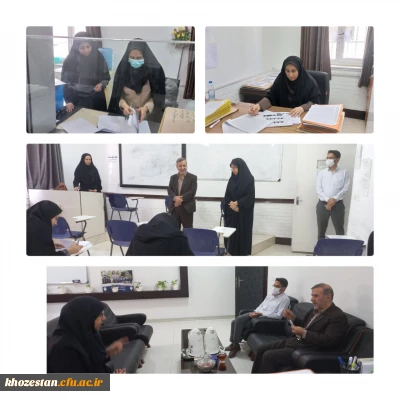 بازدید سرپرست مدیریت امور پردیس های استان خوزستان از پردیس حضرت فاطمه الزهرا(س) اهواز