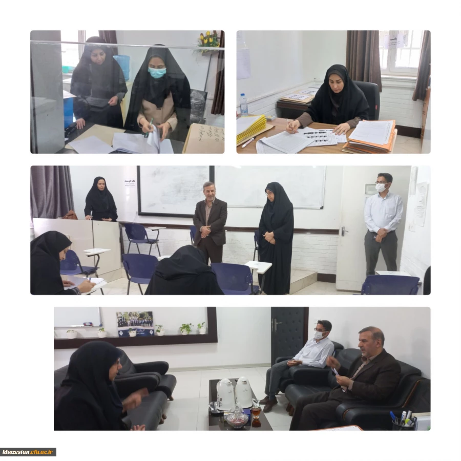 بازدید سرپرست مدیریت امور پردیس های استان خوزستان از پردیس حضرت فاطمه الزهرا(س) اهواز