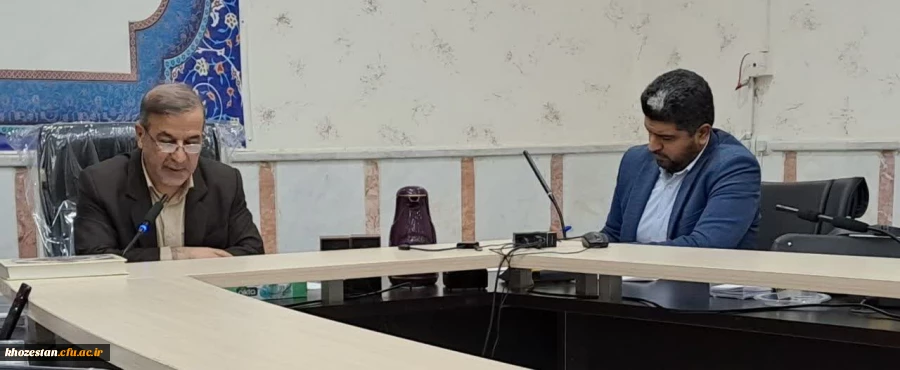 برگزاری چلسه مدیران گروه  با مدیر دانشگاه فرهنگیان استان خوزستان 2