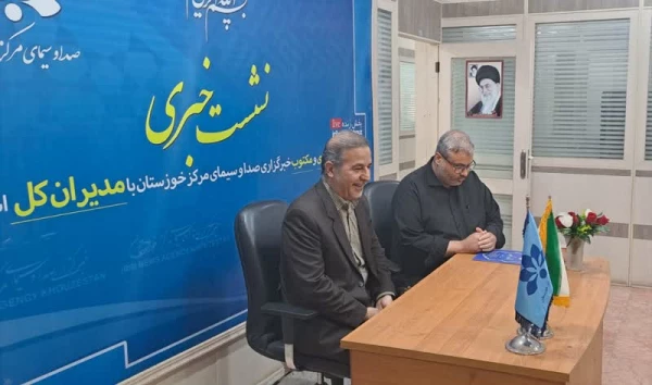 حضور مدیر دانشگاه فرهنگیان استان خوزستان در صدا و سیمای مرکز استان خوزستان به مناسبت روز خبرنگار 2