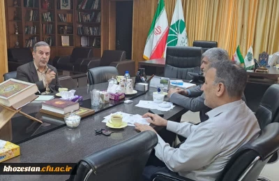 برگزاری نشست همکاری بین روسای دانشگاه چمران و دانشگاه فرهنگیان درخصوص شیوه نامه پذیرش دانشجوی دوره مشترک تحصیلی در مقطع کارشناسی پیوسته