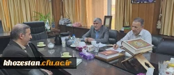 برگزاری نشست همکاری بین روسای دانشگاه چمران و دانشگاه فرهنگیان درخصوص شیوه نامه پذیرش دانشجوی دوره مشترک تحصیلی در مقطع کارشناسی پیوسته 3
