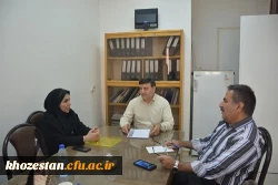 جلسه هم اندیشی هیات نظارت و ارزیابی دانشگاه شهید چمران اهواز و دانشگاه فرهنگیان برگزار شد. 2