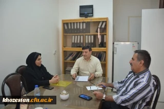 جلسه هم اندیشی هیات نظارت و ارزیابی دانشگاه شهید چمران اهواز و دانشگاه فرهنگیان برگزار شد.