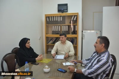 جلسه هم اندیشی هیات نظارت و ارزیابی دانشگاه شهید چمران اهواز و دانشگاه فرهنگیان برگزار شد.