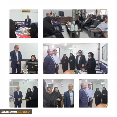 بازدید قاسم پور معاون بسیج اساتید دانشگاه فرهنگیان از روند برگزاری مصاحبه های داوطلبان آزمون سراسری سال ۱۴۰۲ در پردیس حضرت فاطمه الزهرا(س) خوزستان