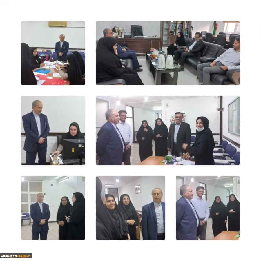 بازدید قاسم پور معاون بسیج اساتید دانشگاه فرهنگیان از روند برگزاری مصاحبه های داوطلبان آزمون سراسری سال ۱۴۰۲ در پردیس حضرت فاطمه الزهرا(س) خوزستان