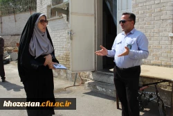 بازدید دکتر جان بزرگی سرپرست پردیس حضرت فاطمه الزهرا(س) از سراهای دانشجویی