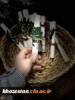 برگزاری مراسم جهت تببین نقش زنان در دفاع مقدس با حضور بانو عصمت احمدیان، مادر شهیدان فرجوانی، توسط کانون اندیشه های انقلاب اسلامی پردیس حضرت فاطمه الزهرا(س) با همکاری دفتر نهاد مقام معظم رهبری