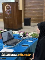 برگزاری مراسم جهت تببین نقش زنان در دفاع مقدس با حضور بانو عصمت احمدیان، مادر شهیدان فرجوانی، توسط کانون اندیشه های انقلاب اسلامی پردیس حضرت فاطمه الزهرا(س) با همکاری دفتر نهاد مقام معظم رهبری