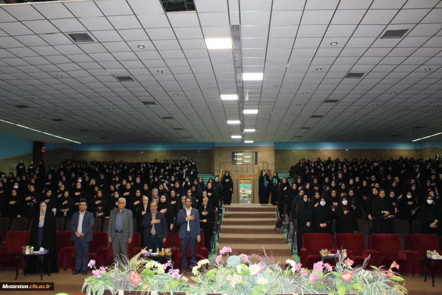 برگزاری آئین استقبال از نو دانشجو معلمان دانشگاه فرهنگیان-پردیس حضرت فاطمه الزهرا(س) اهواز