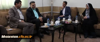 جلسه سرپرست پردیس حضرت فاطمه الزهرا(س) اهواز با ریاست محترم مجتمع آموزش فنون صنعت نفت و معاونت محترم خدمات عملیات غیرصنعتی صنعت نفت