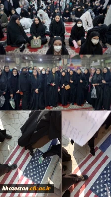 حضور دانشجو معلمان پردیس فاطمه الزهرا(س) در نماز سیاسی_عبادی جمعه 