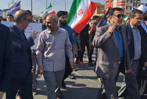 حضور کارکنان،اساتید و دانشجویان دانشگاه فرهنگیان در راهپیمایی 13 آبان  6