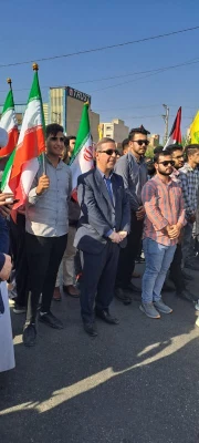 حضور کارکنان،اساتید و دانشجویان دانشگاه فرهنگیان در راهپیمایی 13 آبان  7