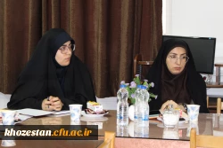 نشست صمیمی مسئول دفتر نهاد رهبری مقام معظم رهبری در دانشگاه فرهنگیان خوزستان با تشکل ها و کانون های فرهنگی پردیس حضرت فاطمه الزهرا(س) اهواز