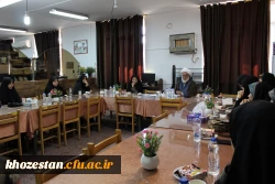 نشست صمیمی مسئول دفتر نهاد رهبری مقام معظم رهبری در دانشگاه فرهنگیان خوزستان با تشکل ها و کانون های فرهنگی پردیس حضرت فاطمه الزهرا(س) اهواز