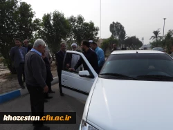 بازدید دکتر یوسفی نماینده ی مردم اهواز در مجلس شورای اسلامی و مهندس کرم نژاد مدیرکل آبفای استان خوزستان از پردیس حضرت رسول اکرم(ص) 2