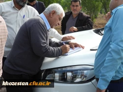 بازدید دکتر یوسفی نماینده ی مردم اهواز در مجلس شورای اسلامی و مهندس کرم نژاد مدیرکل آبفای استان خوزستان از پردیس حضرت رسول اکرم(ص) 2