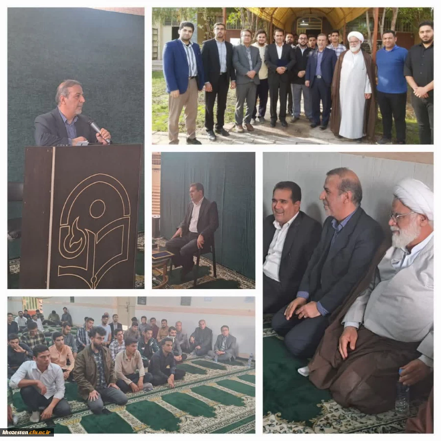 نشست صمیمی معاون سیاسی اجتماعی استانداری خوزستان با کارکنان و دانشجویان دانشگاه فرهنگیان به مناسبت سالروز تاسیس بسیج در پردیس حضرت رسول اکرم (ص) 2