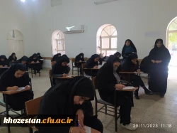 برگزاری آزمون پایانی پودمان اول مهارت آموزان سری هشتم در پردیس حضرت فاطمه الزهرا(س) اهواز