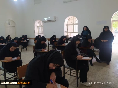 برگزاری آزمون پایانی پودمان اول مهارت آموزان سری هشتم در پردیس حضرت فاطمه الزهرا(س) اهواز