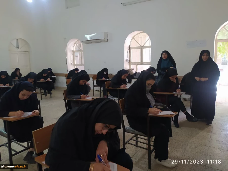 برگزاری آزمون پایانی پودمان اول مهارت آموزان سری هشتم در پردیس حضرت فاطمه الزهرا(س) اهواز