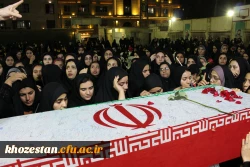 مراسم فاطمیه و استقبال پرشور از شهید گمنام در دانشگاه فرهنگیان_ پردیس حضرت فاطمه الزهرا(س) اهواز