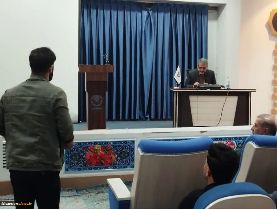  مراسم روز دانشجو  پردیس حضرت رسول اکرم (ص) اهواز با حضور  شهردار اهواز برگزار گردید. 2