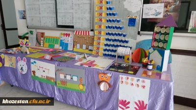 برگزاری نمایشگاه دست سازه های آموزش ریاضی در پردیس حضرت فاطمه الزهرا(س) اهواز