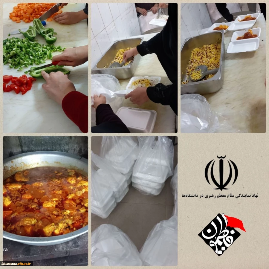 گزارش تصویری از پخت ۶٠ پرس غذای نذری به مناسبت ایام شهادت حضرت فاطمه زهرا (س)