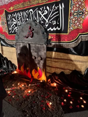 مراسم فاطمیه به میزبانی خادمان حرم امام رضا(ع) و چایخانه رضوی