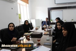 برگزاری جلسه اعضای شورای صنفی در پردیس حضرت فاطمه الزهرا(س) اهواز
