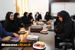 مراسم تکریم معاونت آموزشی، پژوهشی و فرهنگی پردیس حضرت فاطمه الزهرا(س) اهواز