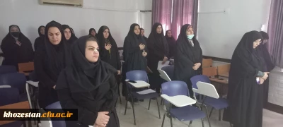 برگزاری مراسم به مناسبت نهم دی روز بصیرت و میثاق امت با ولایت در پردیس حضرت فاطمه الزهرا(س) اهواز